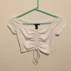 Off-Shoulder White Top